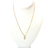 Gold Heavenly Sacred Cross Necklace